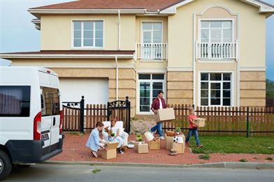 Family moving house