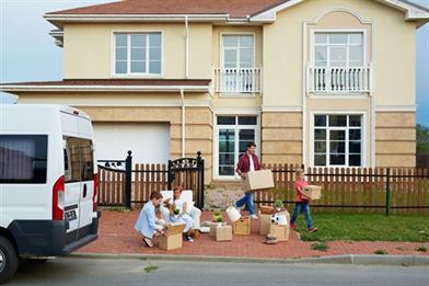 Family moving house