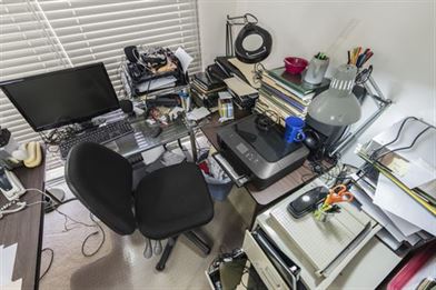 Cluttered Office