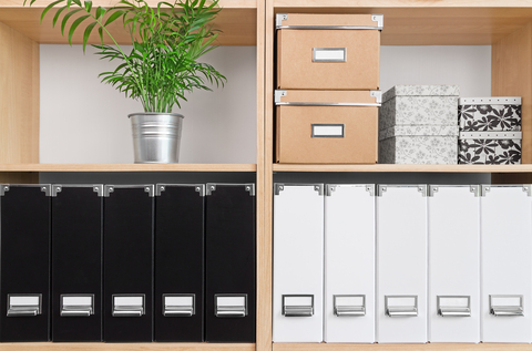 organised home office space